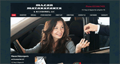 Desktop Screenshot of maconmotorsportsllc.com